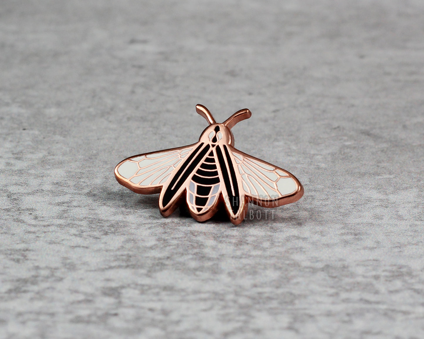 C-Grade Firefly Enamel Pin - Glow in the Dark - Rose Gold