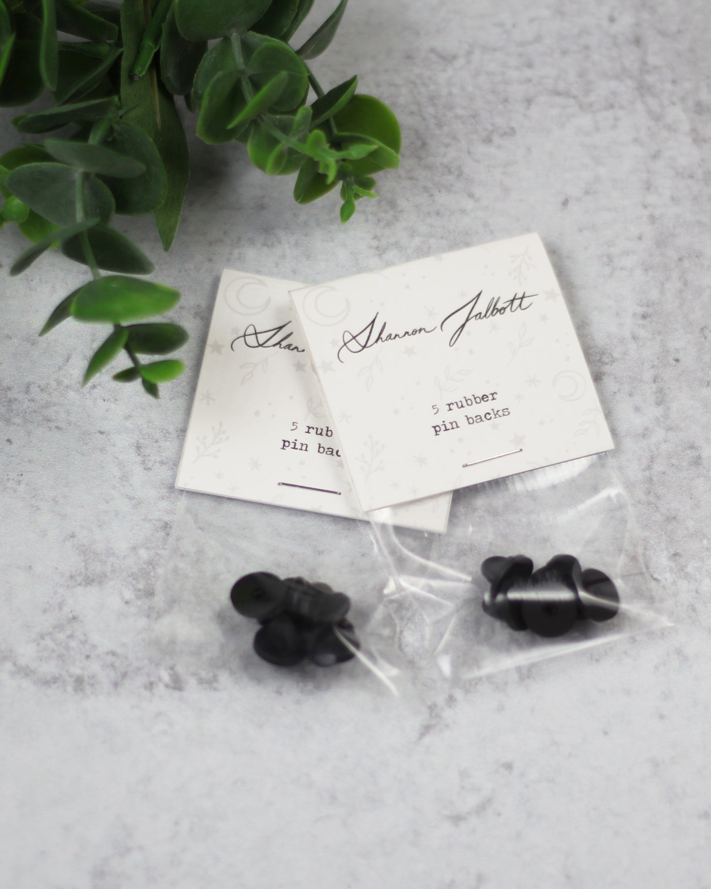 Black Rubber Enamel Pin Backs