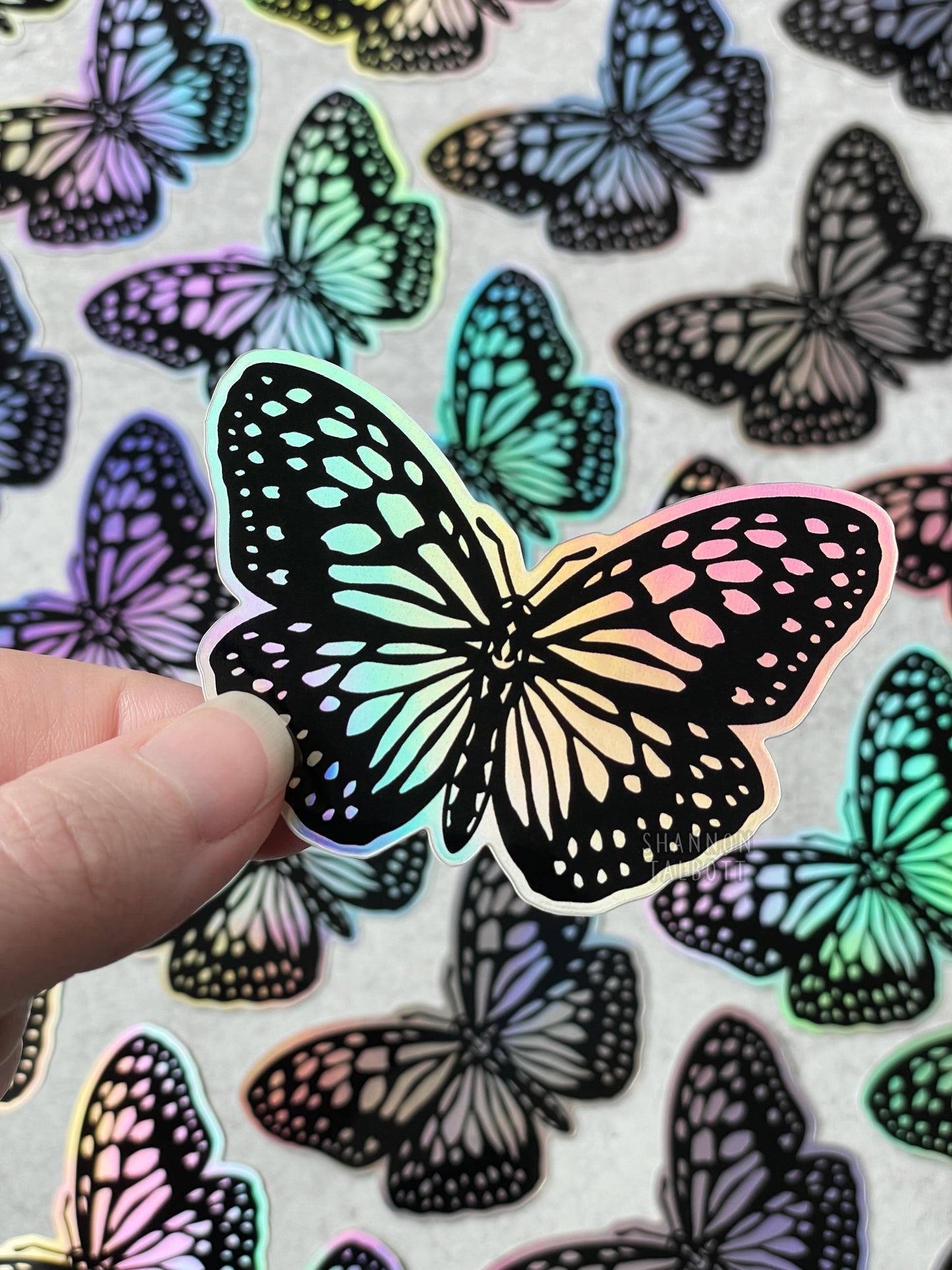 Butterfly Holographic Sticker