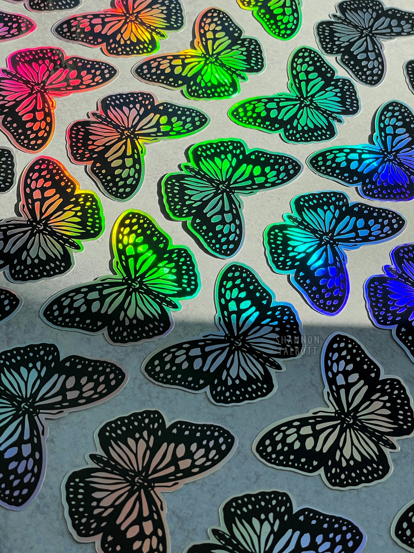 Butterfly Holographic Sticker