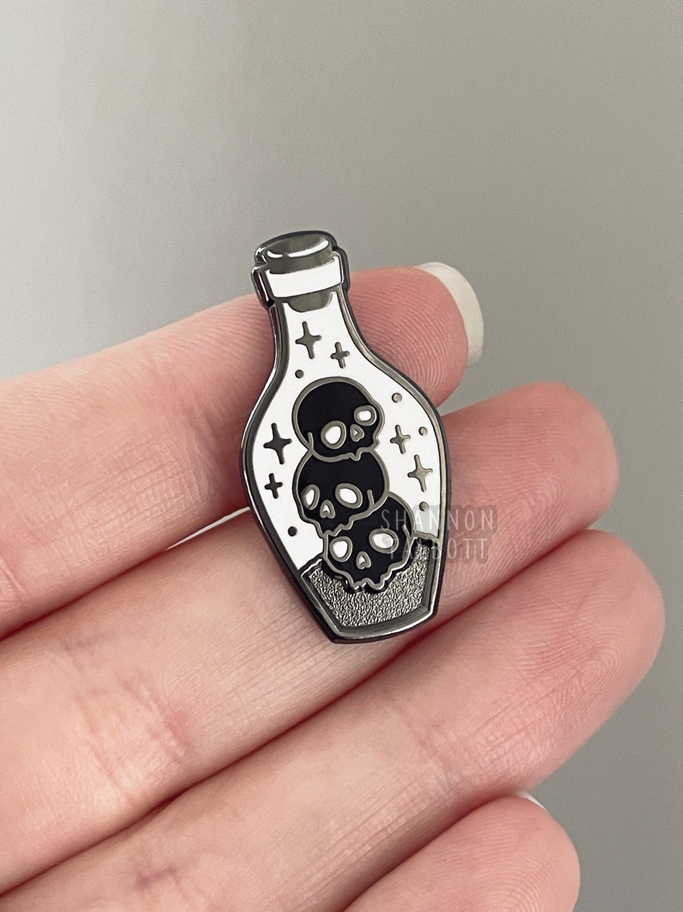 Dark Potion Enamel Pin - Black Nickel