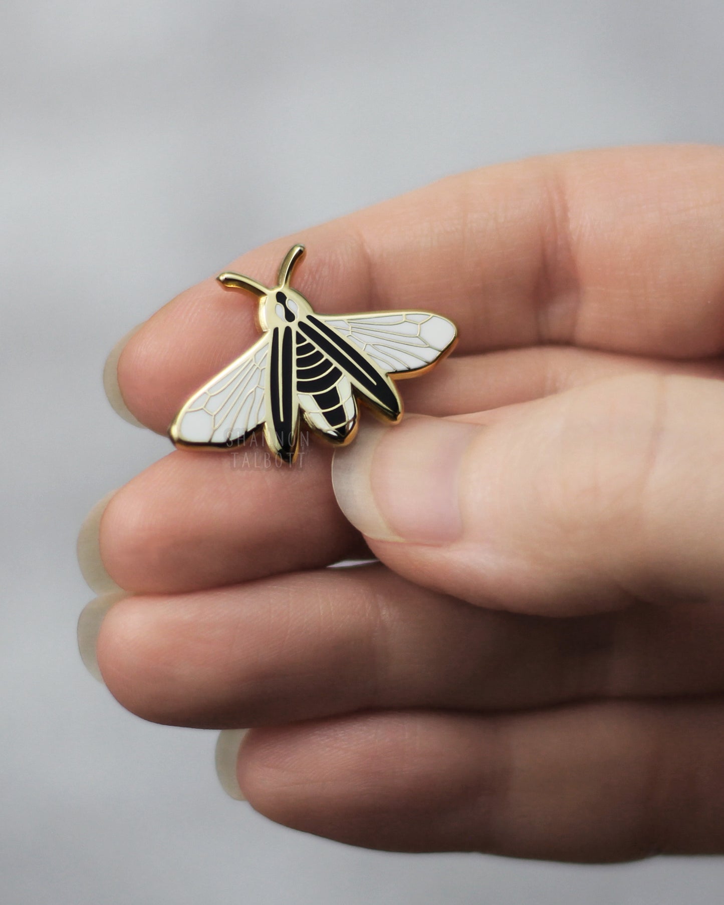 Firefly Glow in the Dark Enamel Pin in Gold Plating