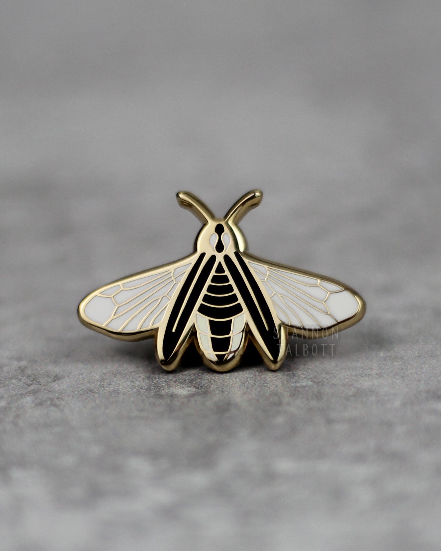 C-Grade Firefly Enamel Pin - Glow in the Dark - Gold