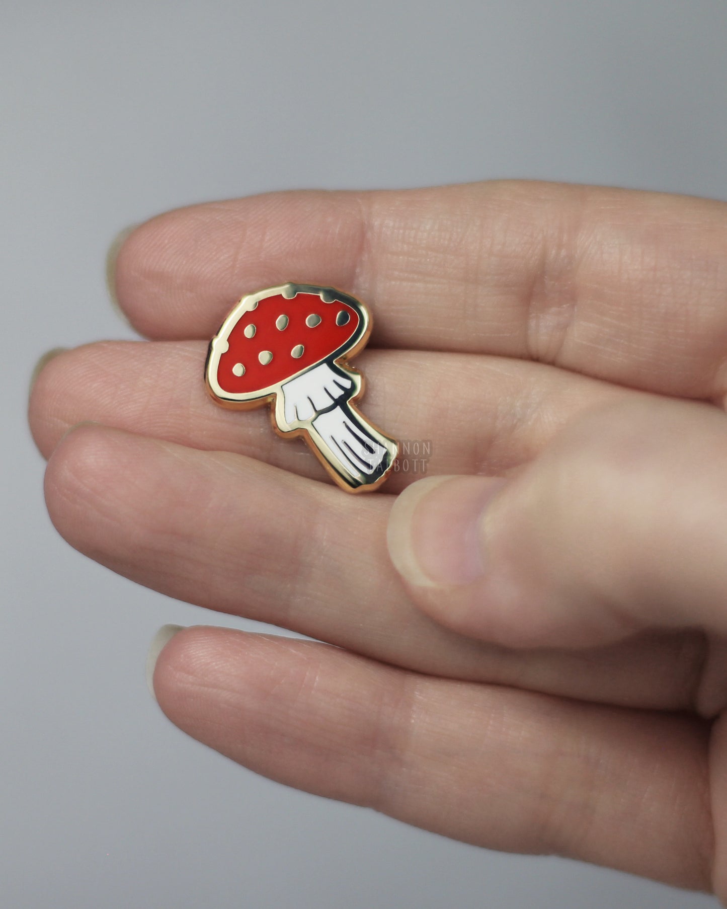 Little Mushroom Enamel Pin - Red