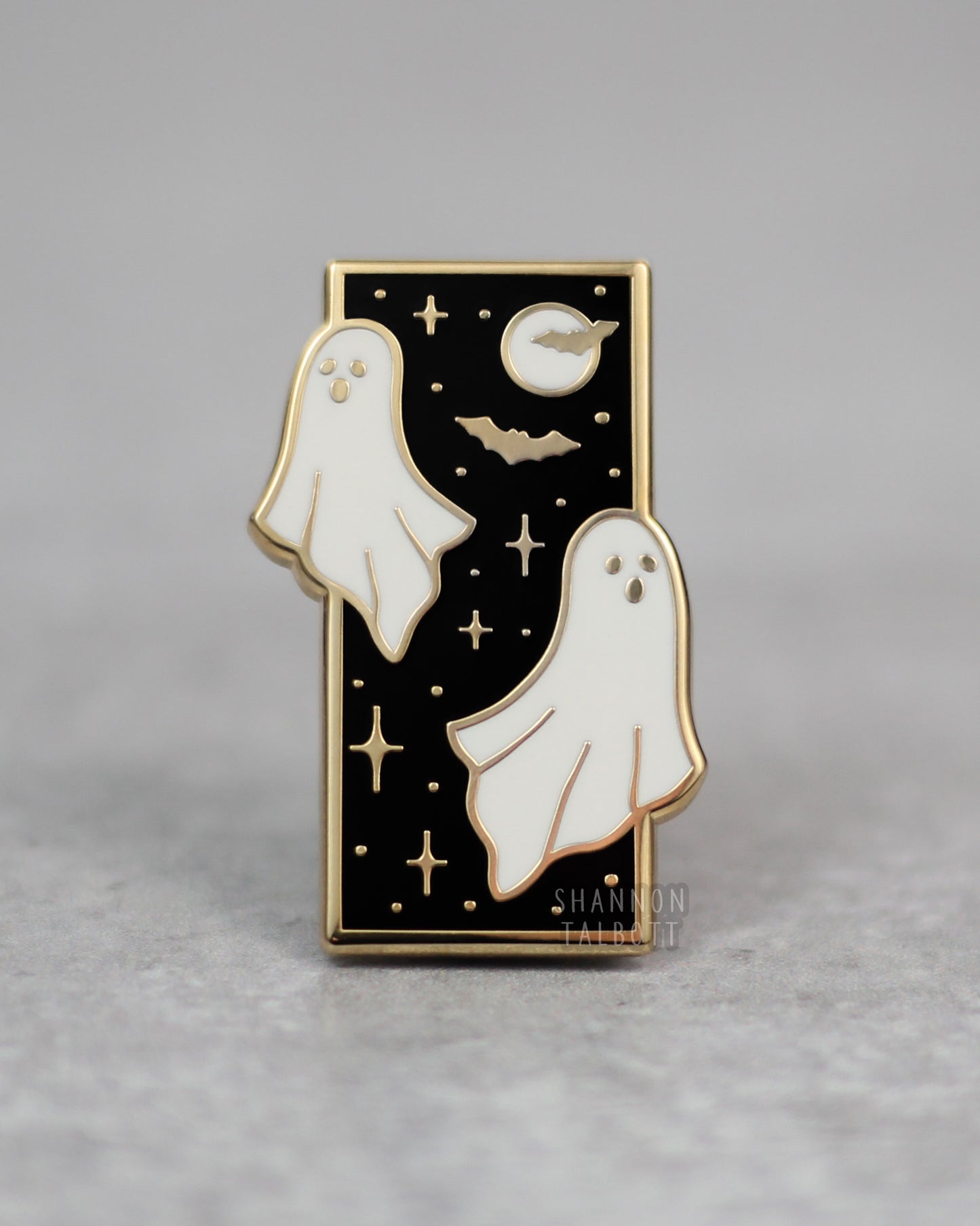 C-Grade Ghost Duo Enamel Pin - Gold