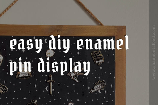 Easy DIY Enamel Pin Display