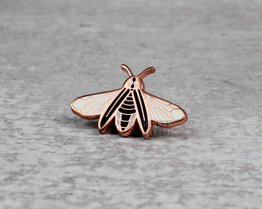 C-Grade Firefly Enamel Pin - Glow in the Dark - Rose Gold