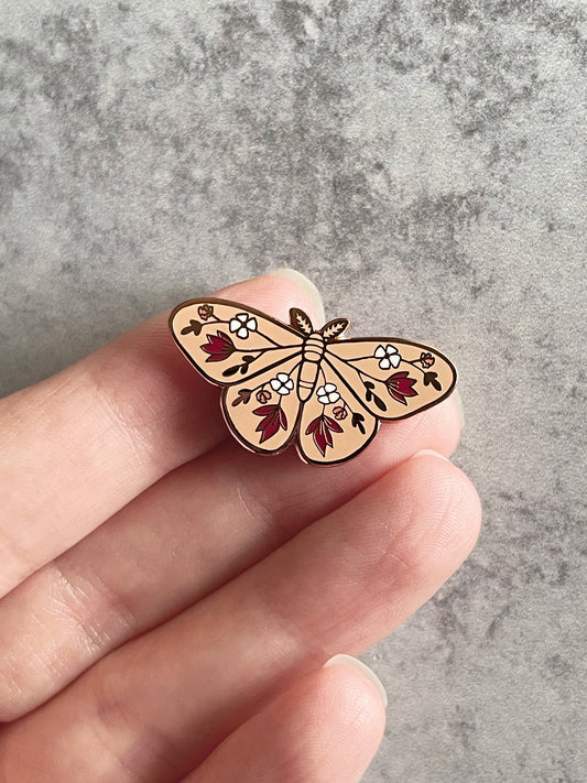 C-Grade New Beginnings Moth Enamel Pin - Wrong Color