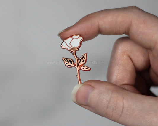 C-Grade Rose Enamel Pin