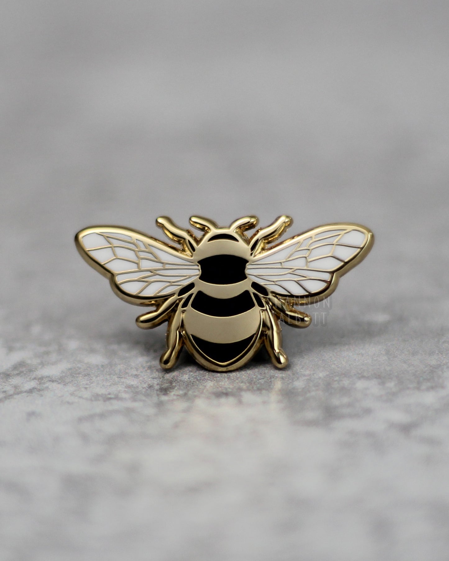 Bumblebee Bee Enamel Pin in Gold Plating