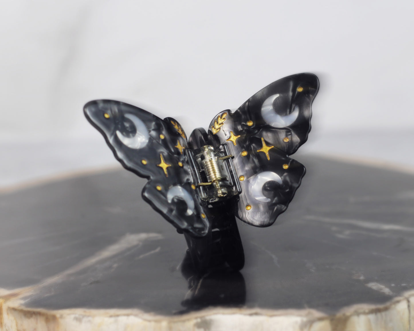 Midnight Moth Hair Claw - Gold