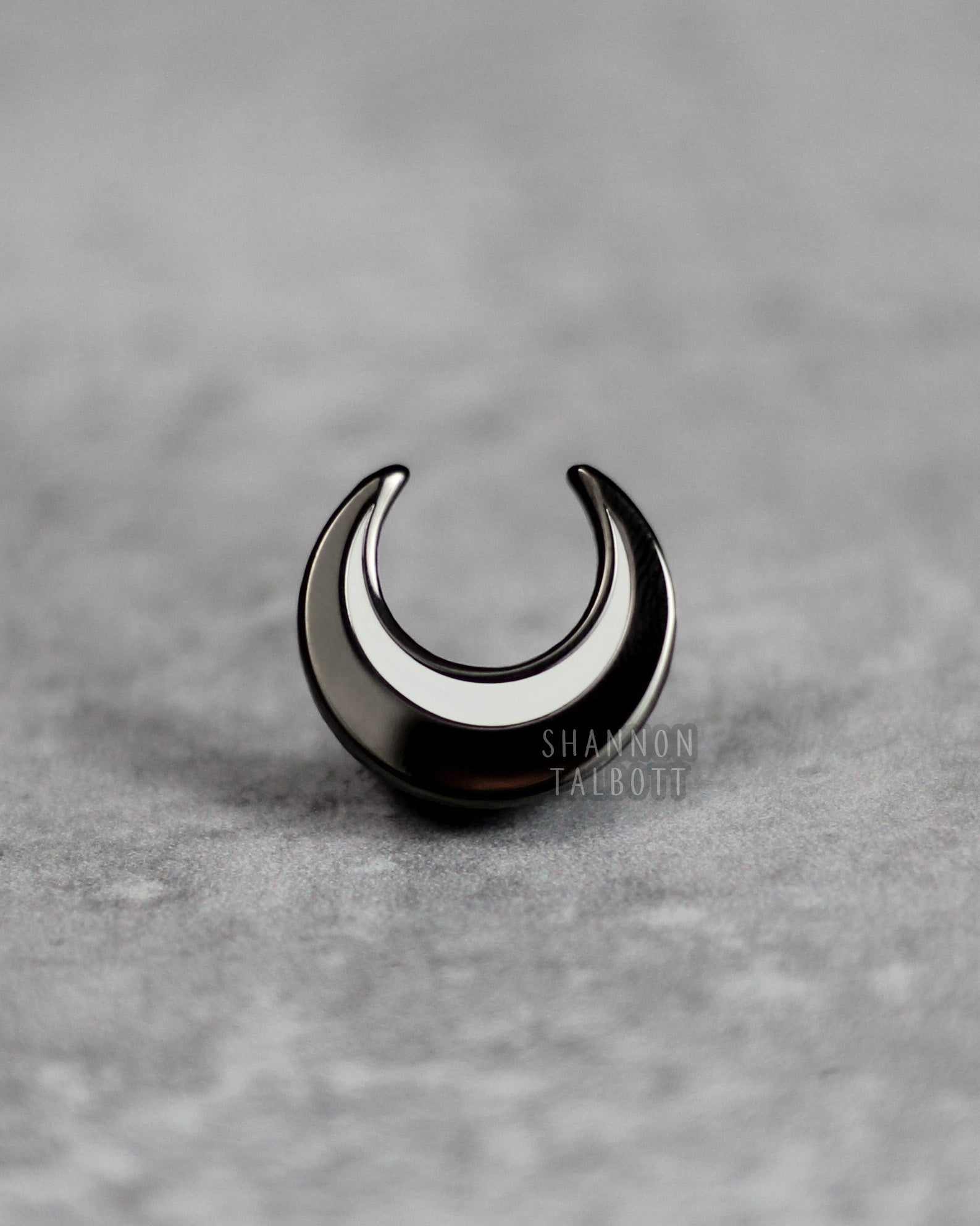 Crescent Hawk Pin Crescent Moon Enamel Pin - Black Nickel – Shannon Talbott
