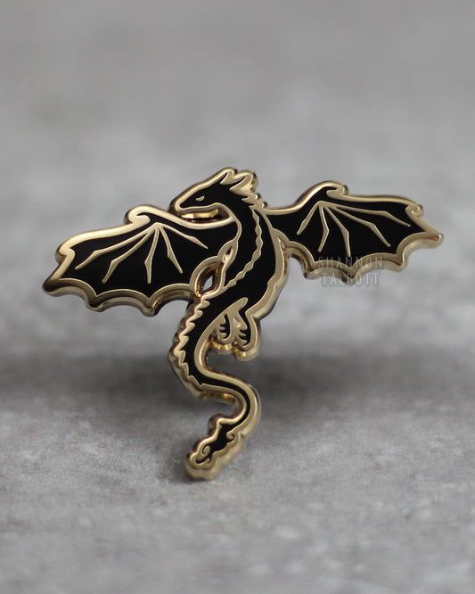Dragon Enamel Pin - Gold