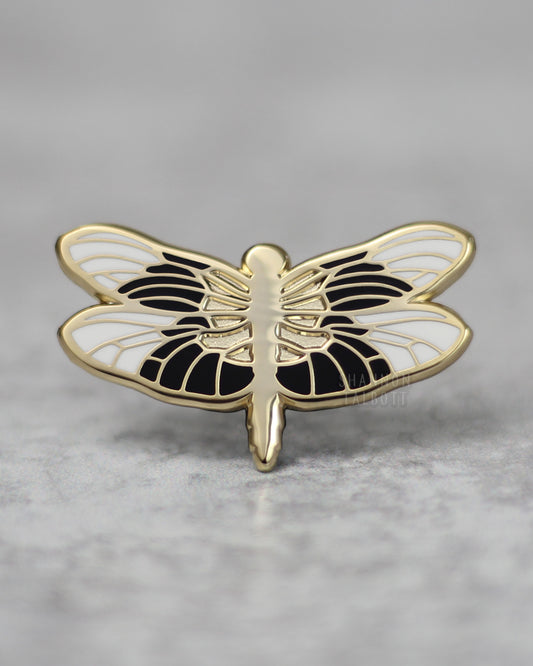 Dragonfly Enamel Pin in Gold Plating