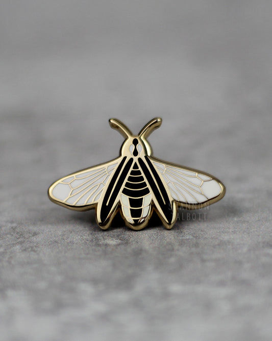 Firefly Glow in the Dark Enamel Pin in Gold Plating