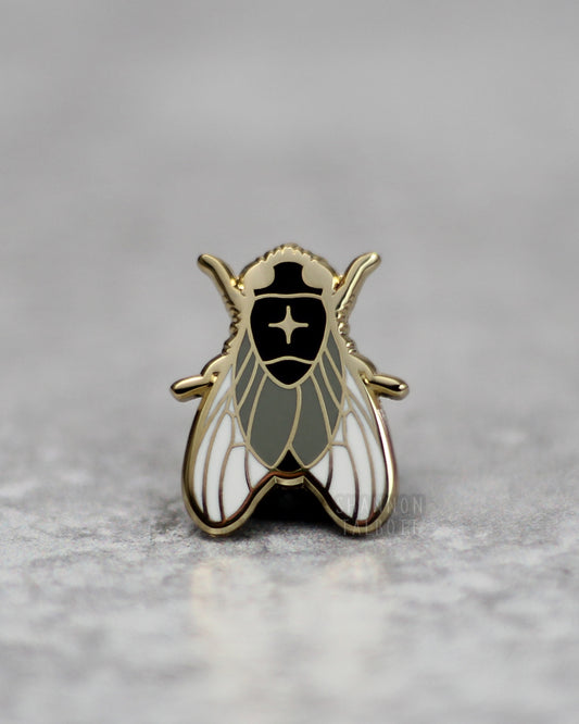 Fly Enamel Pin in Gold Plating