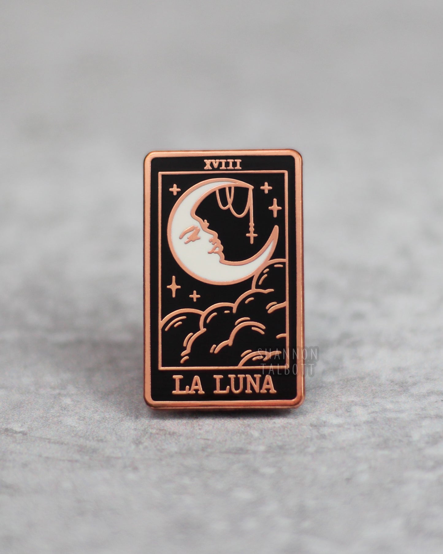 La Luna (The Moon) Tarot Card Enamel Pin