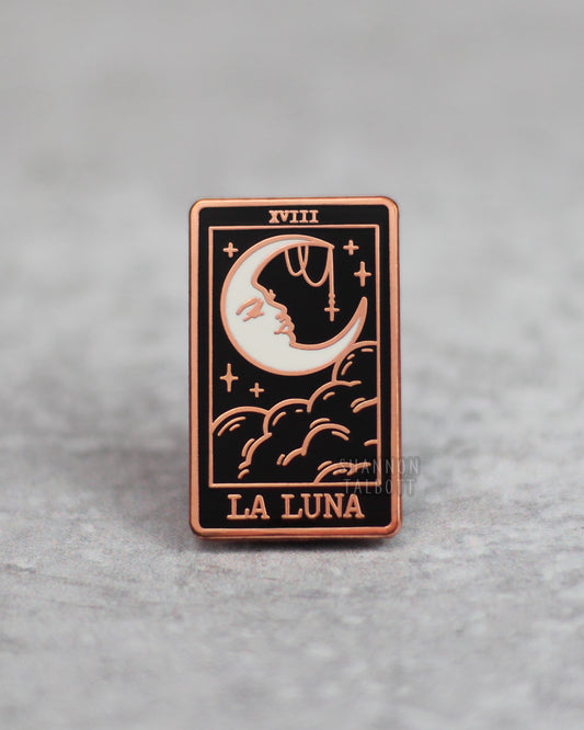 La Luna (The Moon) Tarot Card Enamel Pin