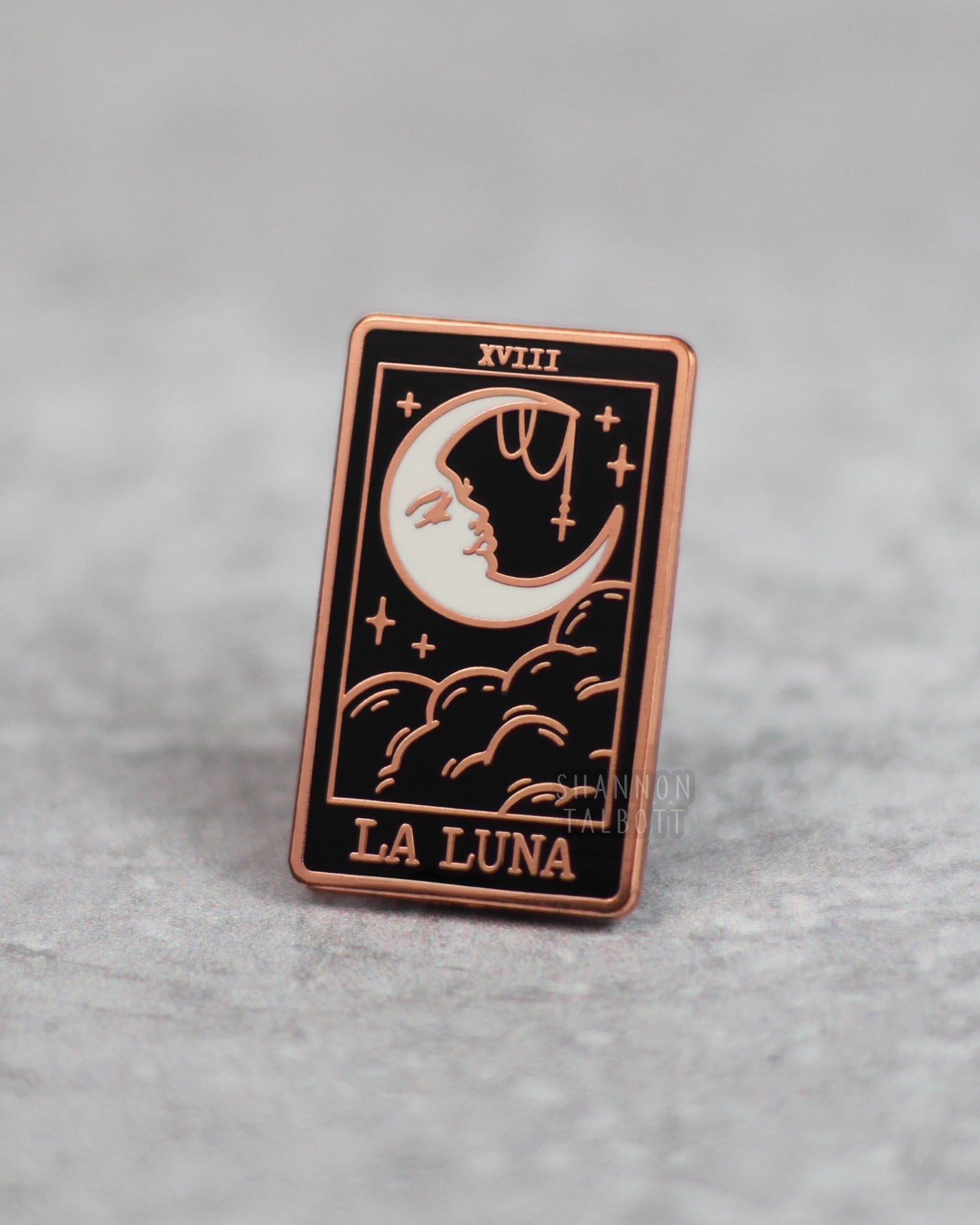 La Luna (The Moon) Tarot Card Enamel Pin