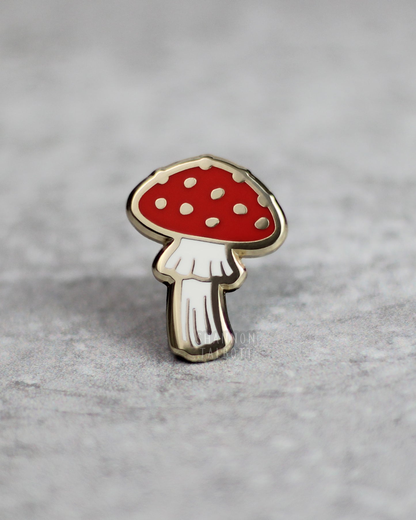 Little Mushroom Enamel Pin - Red