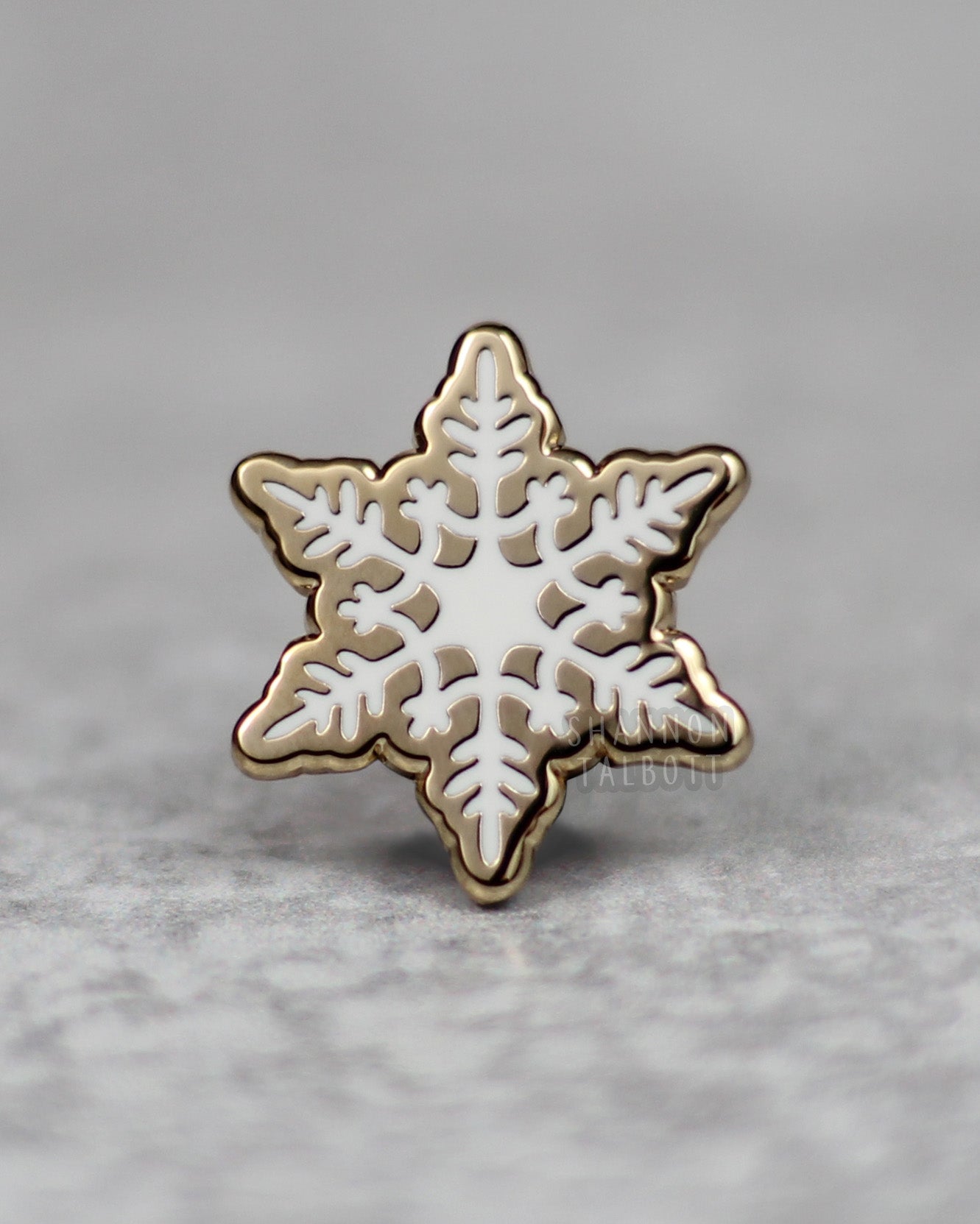Snowflake Enamel Pin