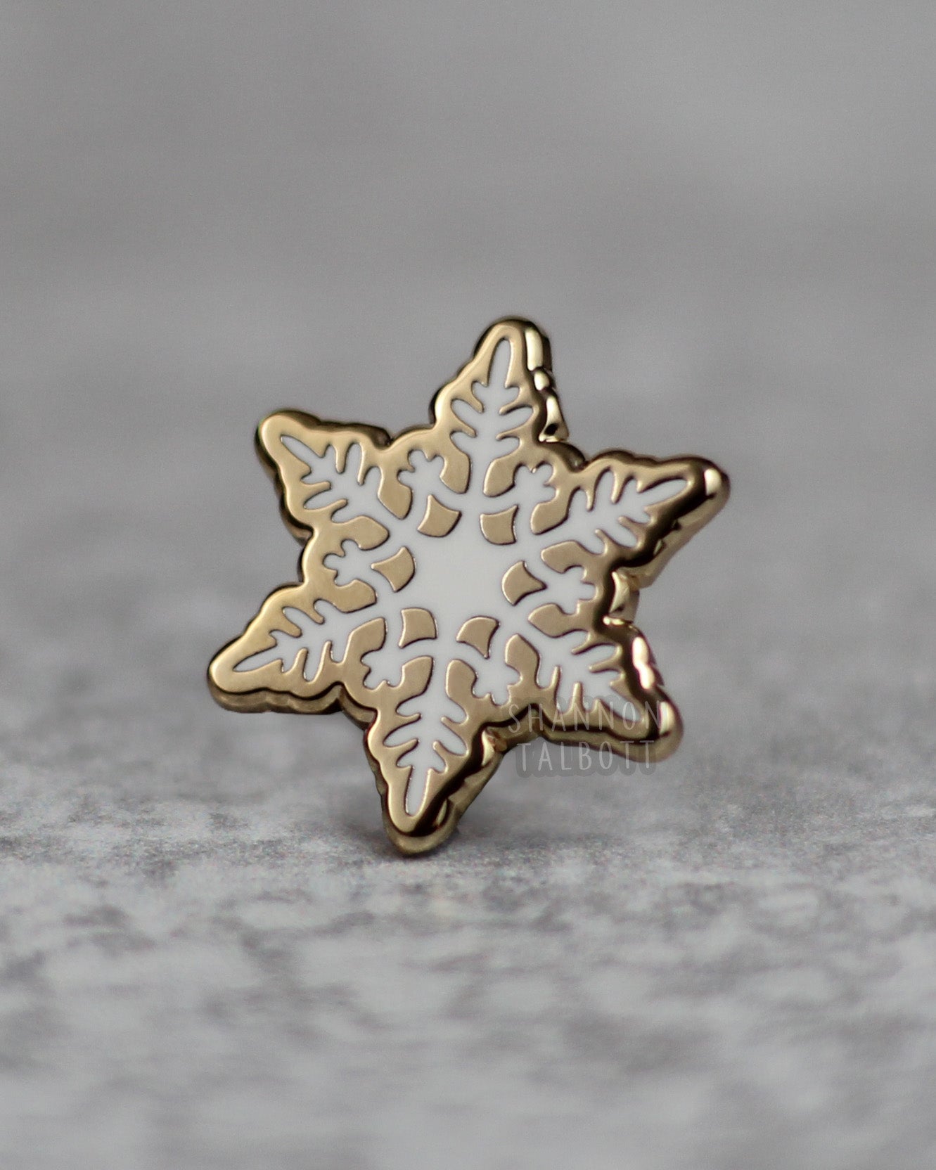 Snowflake Enamel Pin