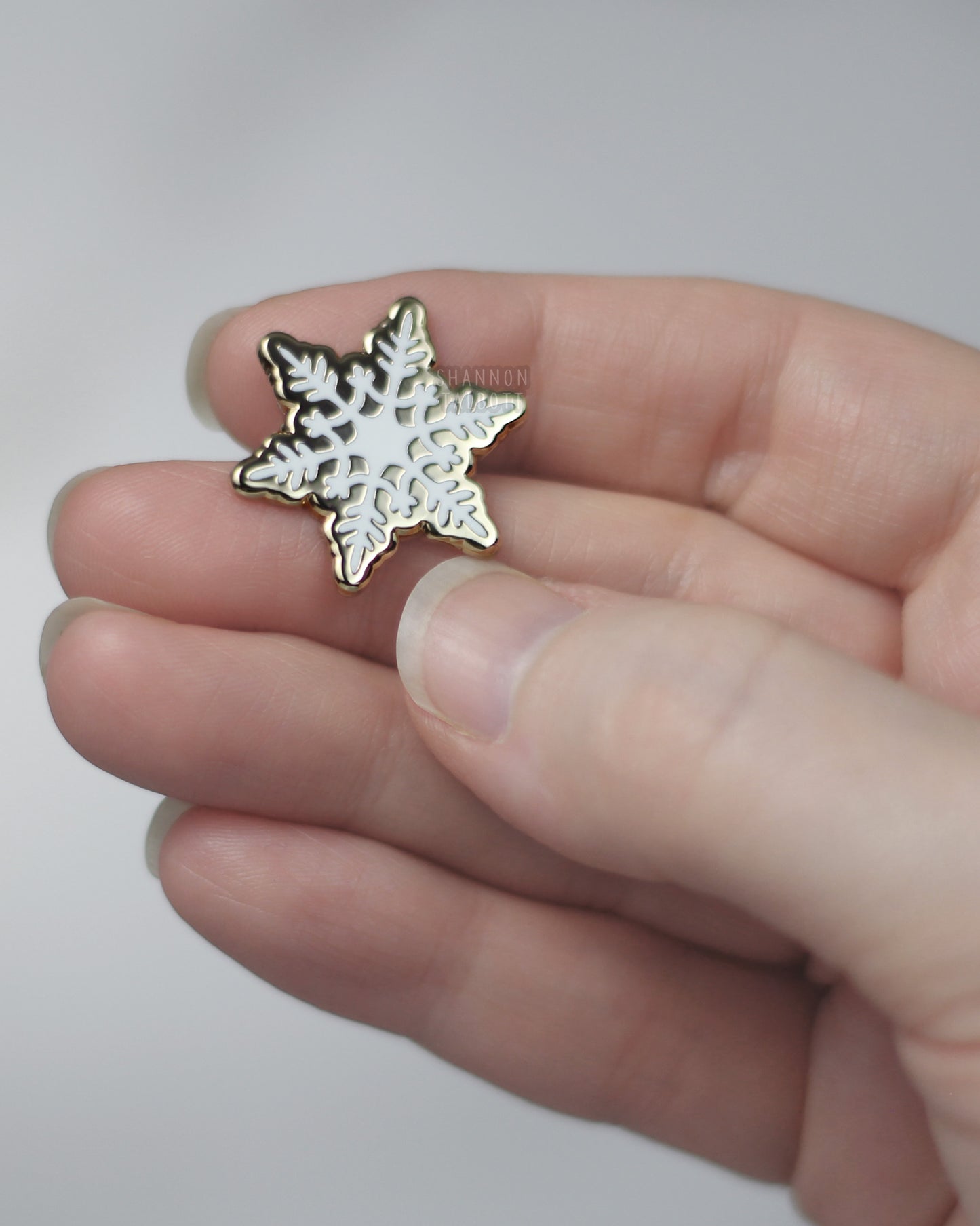 Snowflake Enamel Pin